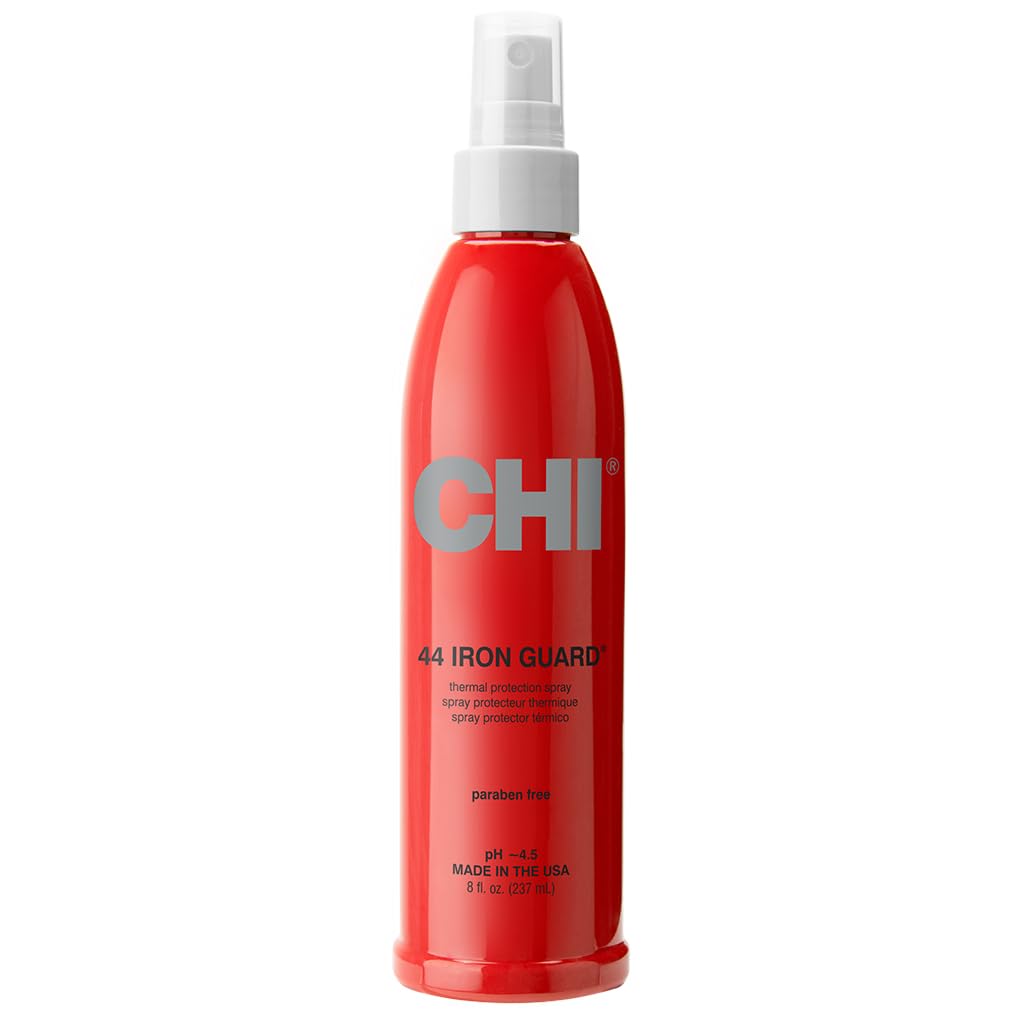 41cqM3FYB-L._SL1024_ CHI 44 Iron Guard Thermal Protection Spray, Nourishing Formula Helps Resist Heat Damage to Hair & Tame Frizz, Clear, 8 Oz