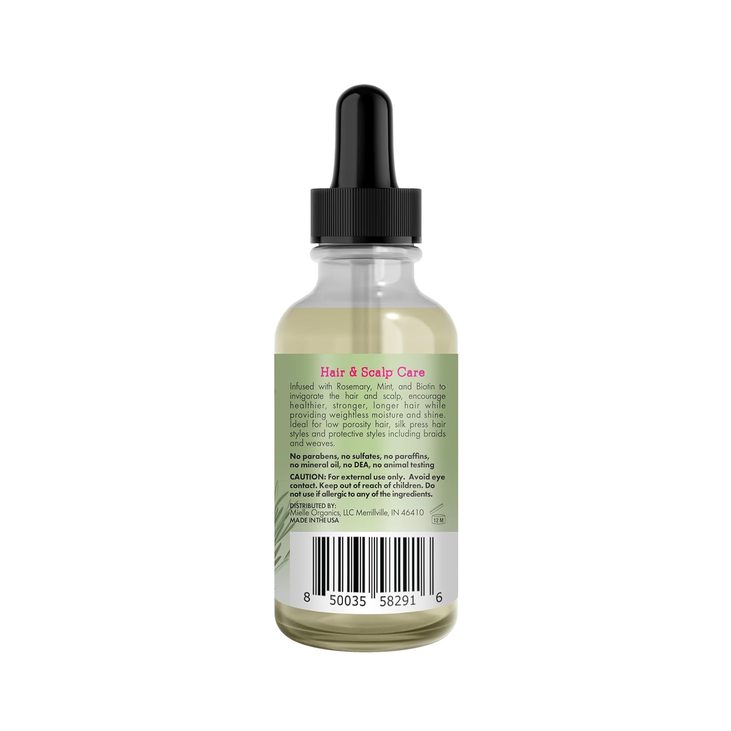 61Ue4yJDECL._SL1500_ Mielle Organics Rosemary Mint Light Scalp & Hair Strengthening Oil, 2 Ounce