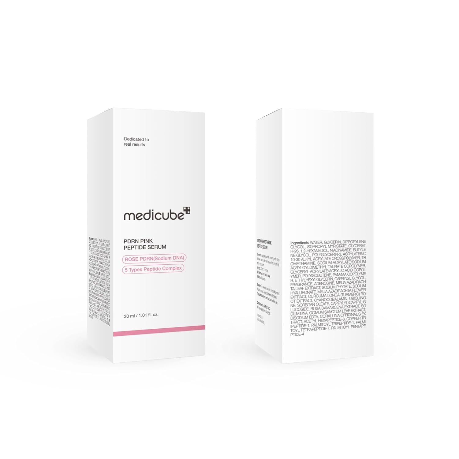 61VIU8~1 medicube PDRN Pink Peptide Serum, Pink glow serum, Peptide, Niacinamide, Hydrating & Moisturizing & Firming, Uneven Skin Tone, Korean Skincare 1.01 fl.oz. (1.01 fl.oz., Rose PDRN (Vegan))
