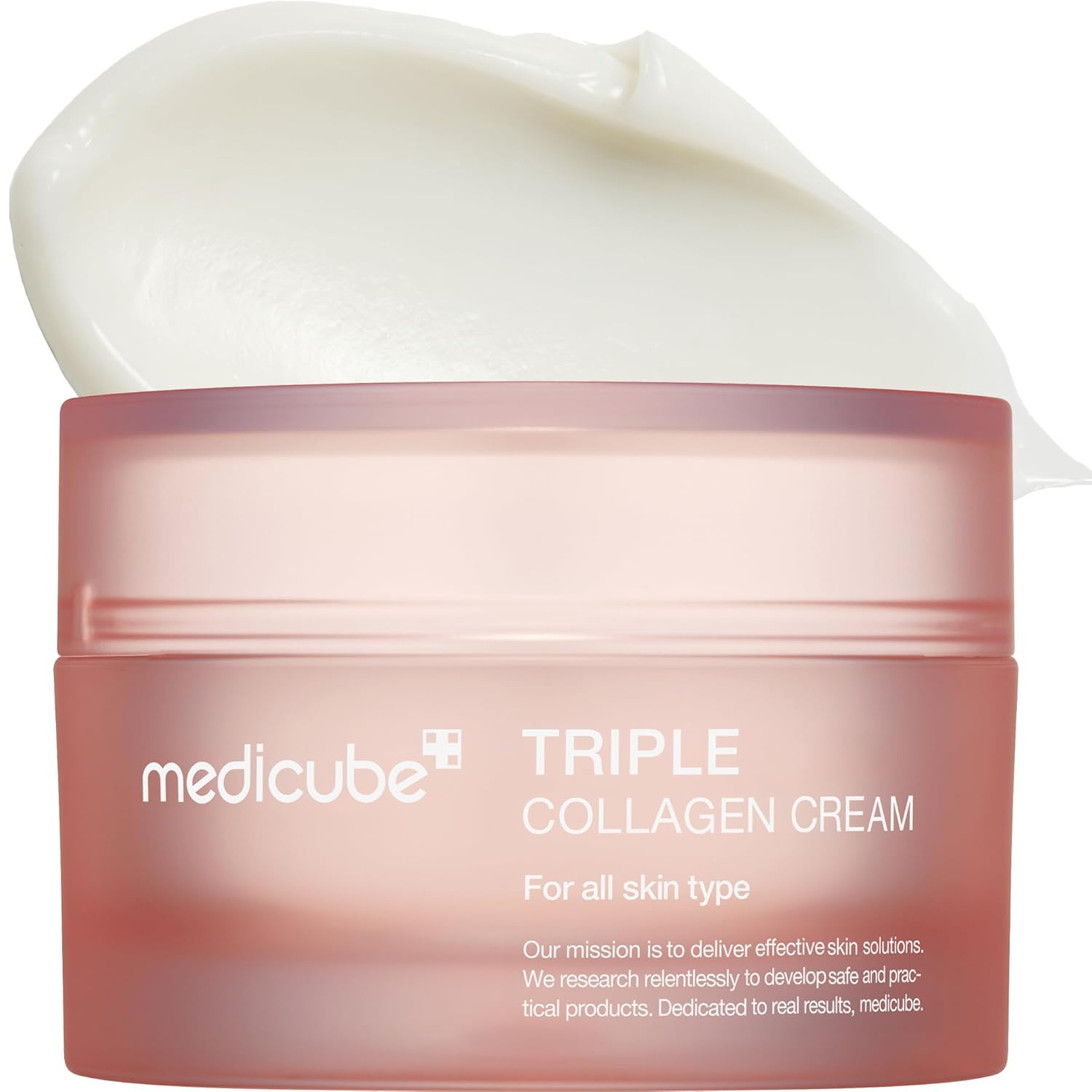 61VKfsrra0L._SL1500_ medicube Triple Collagen Cream - Hydrating & Firming Moisturizer with Hyaluronic Acid, Premium Elastin, Shea Butter - Wrinkle Care & Boosts Elasticity - Korean Skincare, 1.69 oz