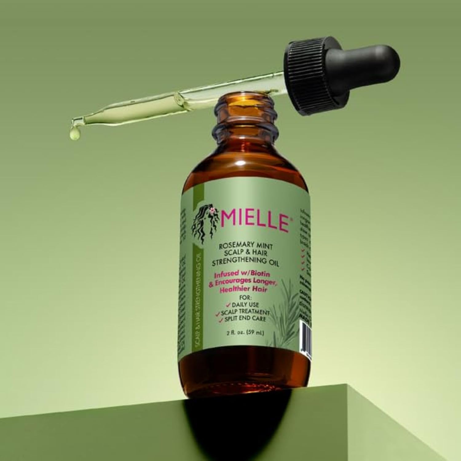 61X2ppCp43L._SL1500_ Mielle Organics Rosemary Mint Scalp & Hair Strengthening Oil for All Hair Types, 2 Ounce