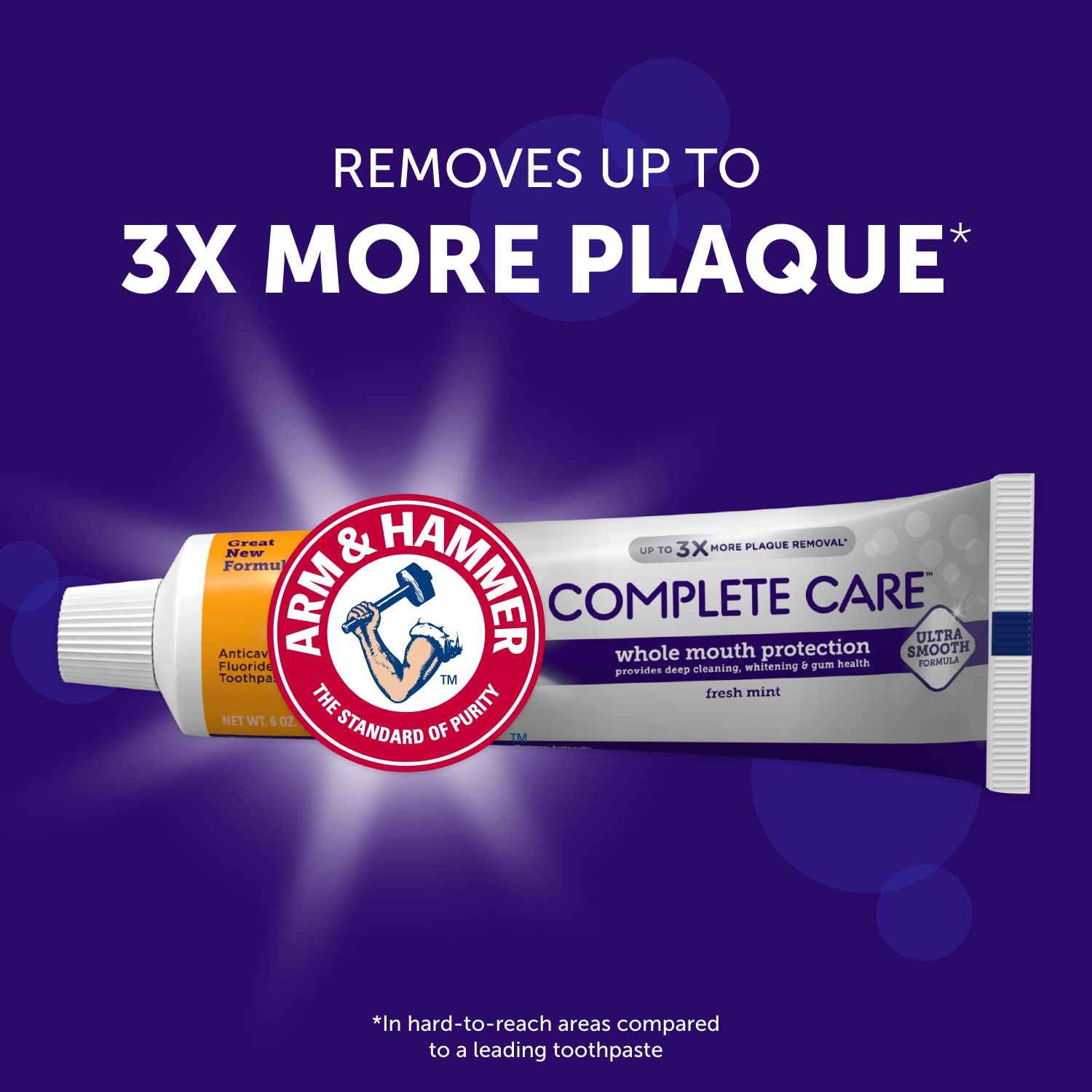 Version 1.0.0 Arm & Hammer Complete Care Toothpaste, Fresh Mint Flavor, Whole Mouth Protection, 6.0oz (4-Pack)