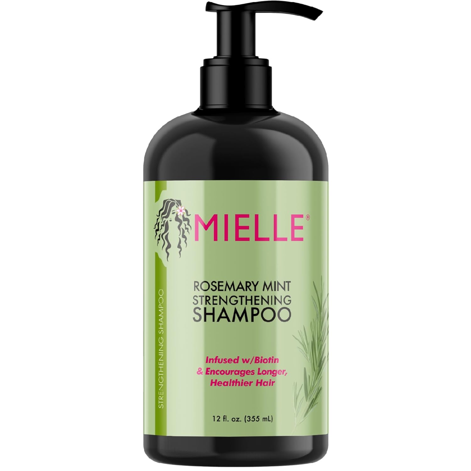 61YSg1spuxL._SL1500_ Mielle Organics Rosemary Mint Strengthening Shampoo Infused with Biotin, Cleanses and Helps Strengthen Weak and Brittle Hair, 12 Ounces