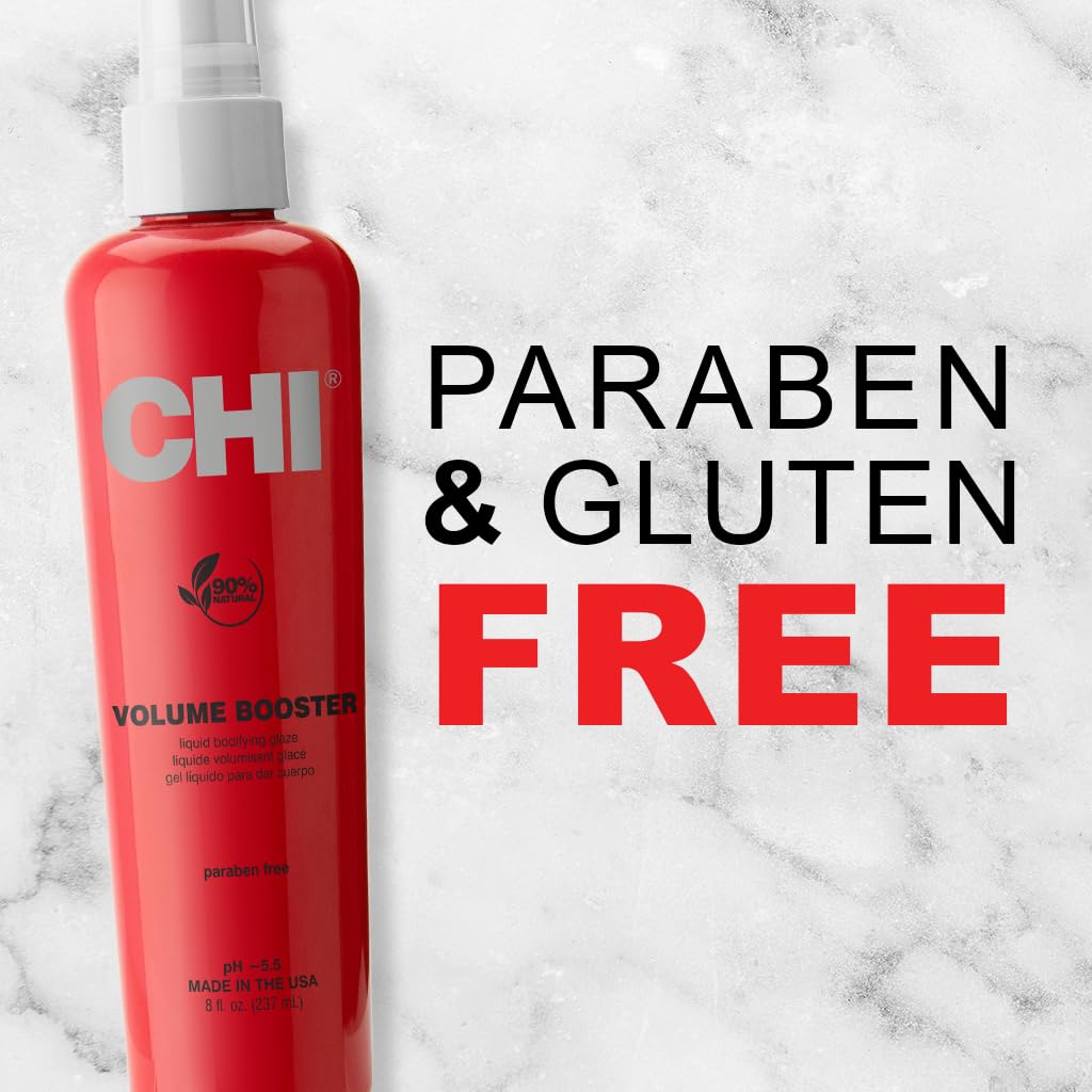 61mQKOLOcRL._SL1024_ CHI Volume Booster Liquid Bodifying Glaze, Flexible Hold For Volume, Body, & Thicker-Looking Hair, Sulfate & Paraben-Free, 8 Oz