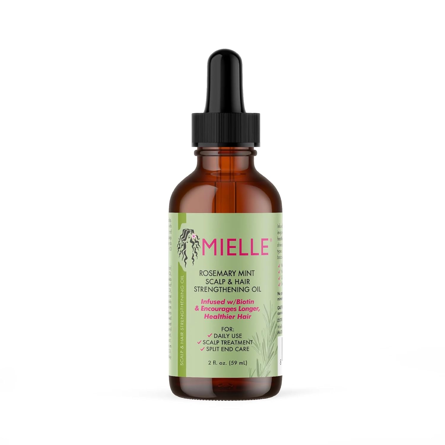 61zDT+REPFL._SL1500_ MIELLE Rosemary Mint Organics Infused with Biotin and Encourages Growth Hair Products for Stronger and Healthier Hair and Styling Bundle Set 3 PCS