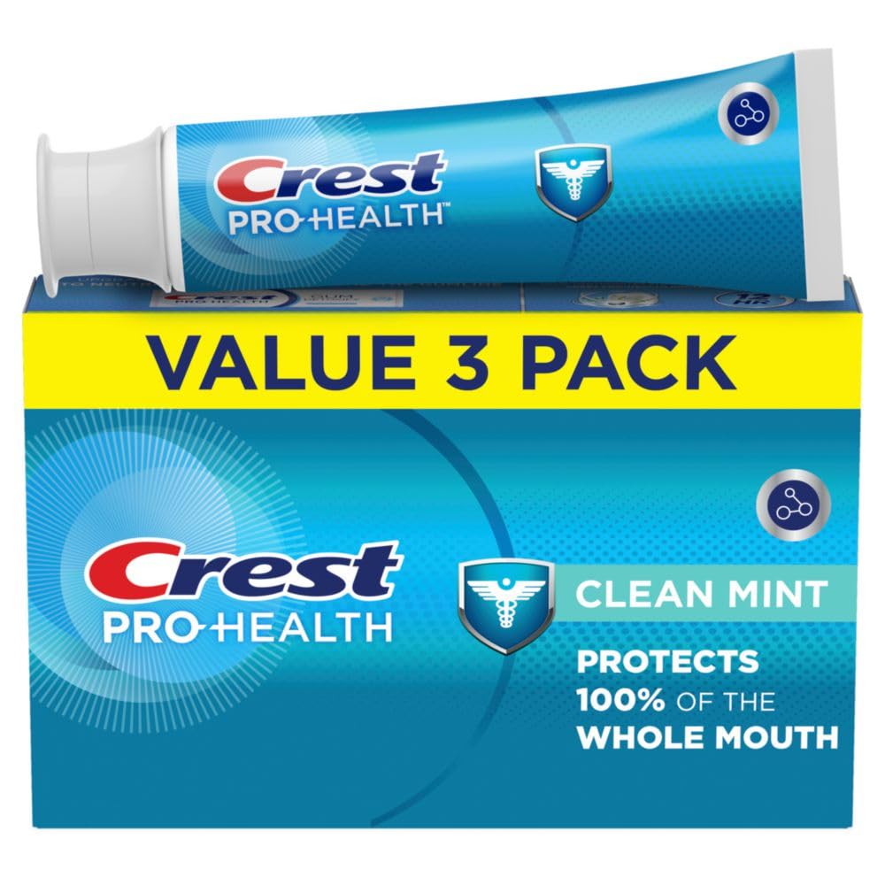 Version 1.0.0 Crest Pro-Health Clean Mint Toothpaste (4.3oz) Triple Pack
