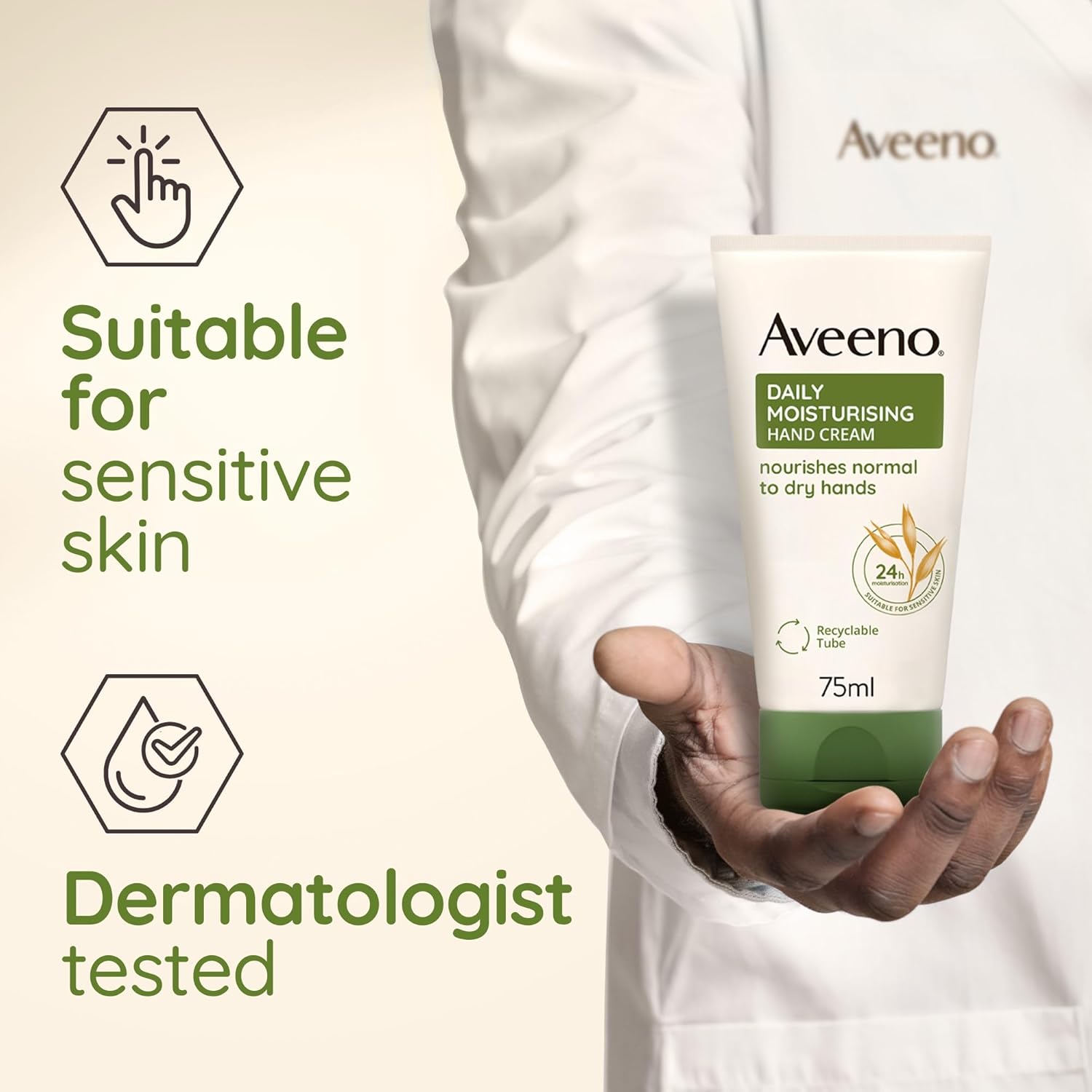 713T9P1xmPL._SL1500_ Aveeno, Hand Cream, Daily Moisturising, 75 ml