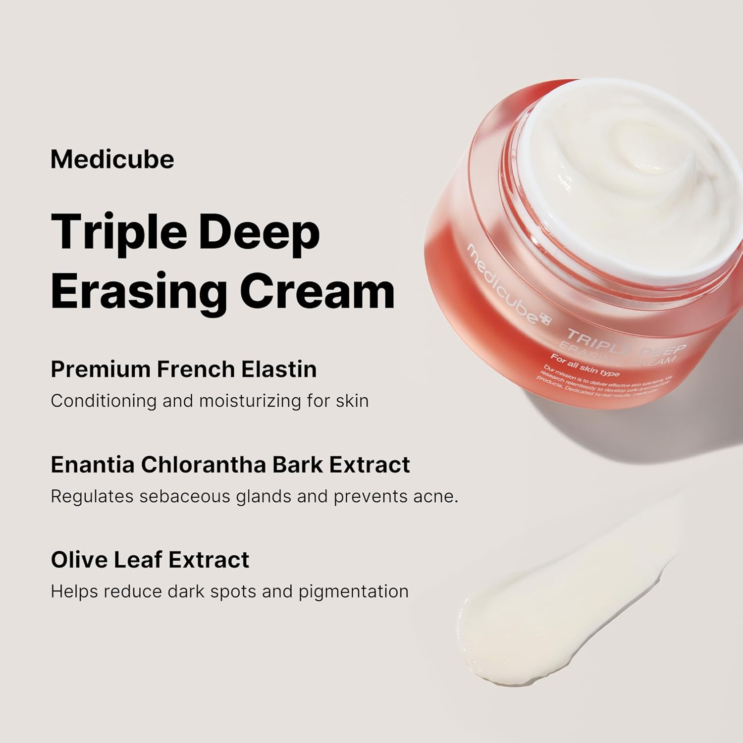 717mur+MyDL._SL1500_ medicube Triple Collagen Cream - Hydrating & Firming Moisturizer with Hyaluronic Acid, Premium Elastin, Shea Butter - Wrinkle Care & Boosts Elasticity - Korean Skincare, 1.69 oz