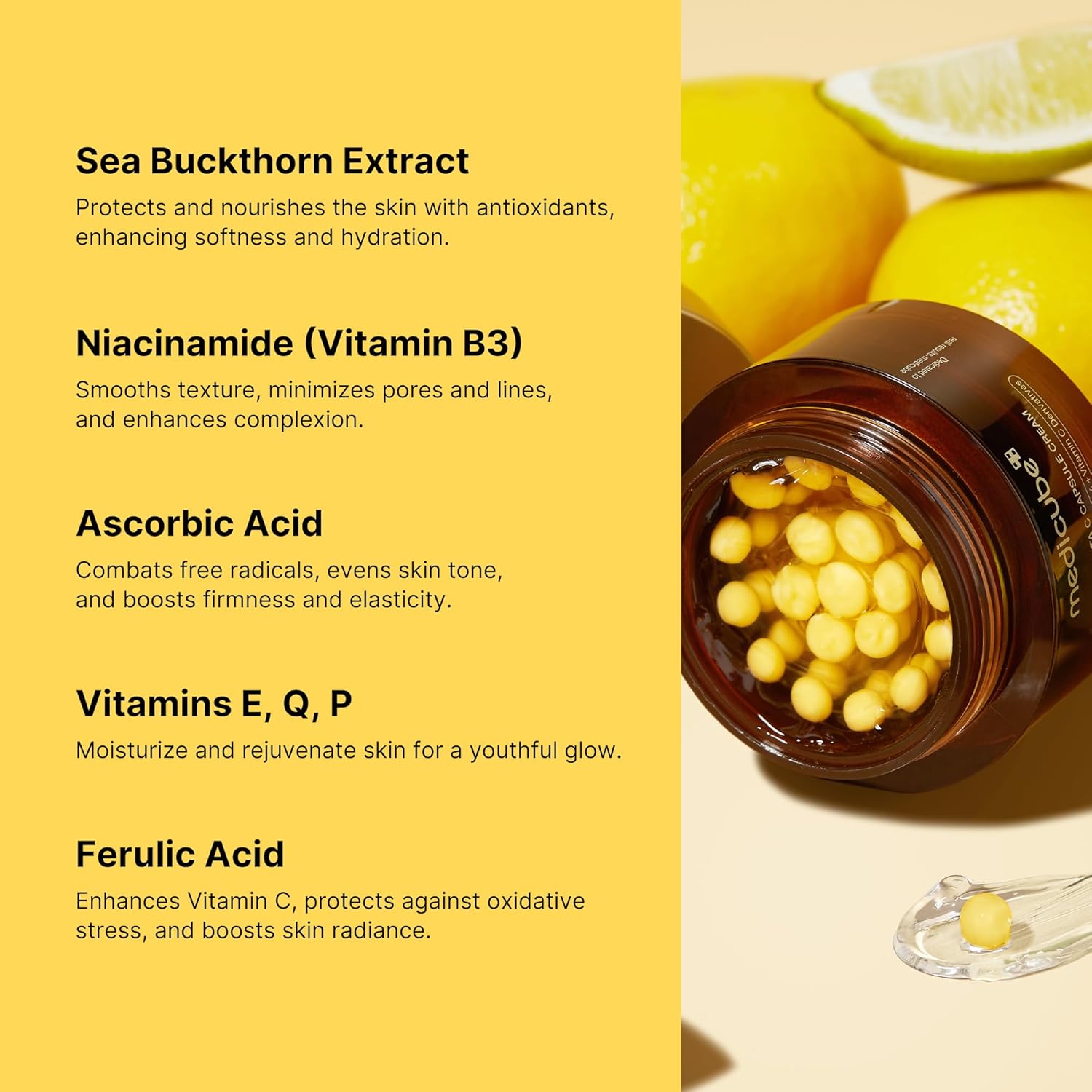 71Ayo8Pf1JL._SL1500_ medicube Deep Vitamin C Golden Capsule Face Moisturizer - Liposome Capsules For Wrinkles, Skin Radiance - Transparent Gel for Glow Hydration - Korean Skin Care 1.94 oz