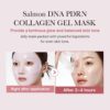 medicube Salmon DNA PDRN pink collagen jelly gel mask  overnight face mask for glass glow skin- elasticity, hydrating, firming and moisturizing  korean skincare, 28g, 4ea