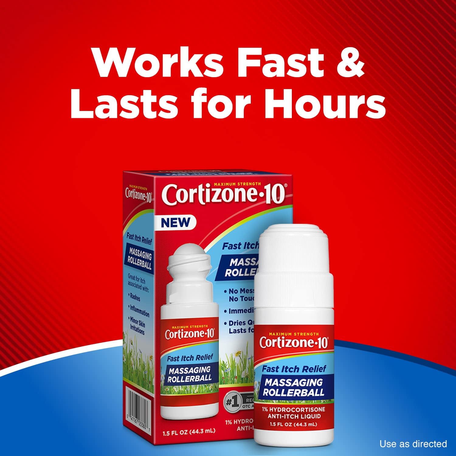 71Gn8SJWADL._AC_SL1500_ Cortizone 10 Maximum Strength Fast Itch Relief with Massaging Rollerball, 1% Hydrocortisone Anti-Itch Liquid, 1.5 oz.