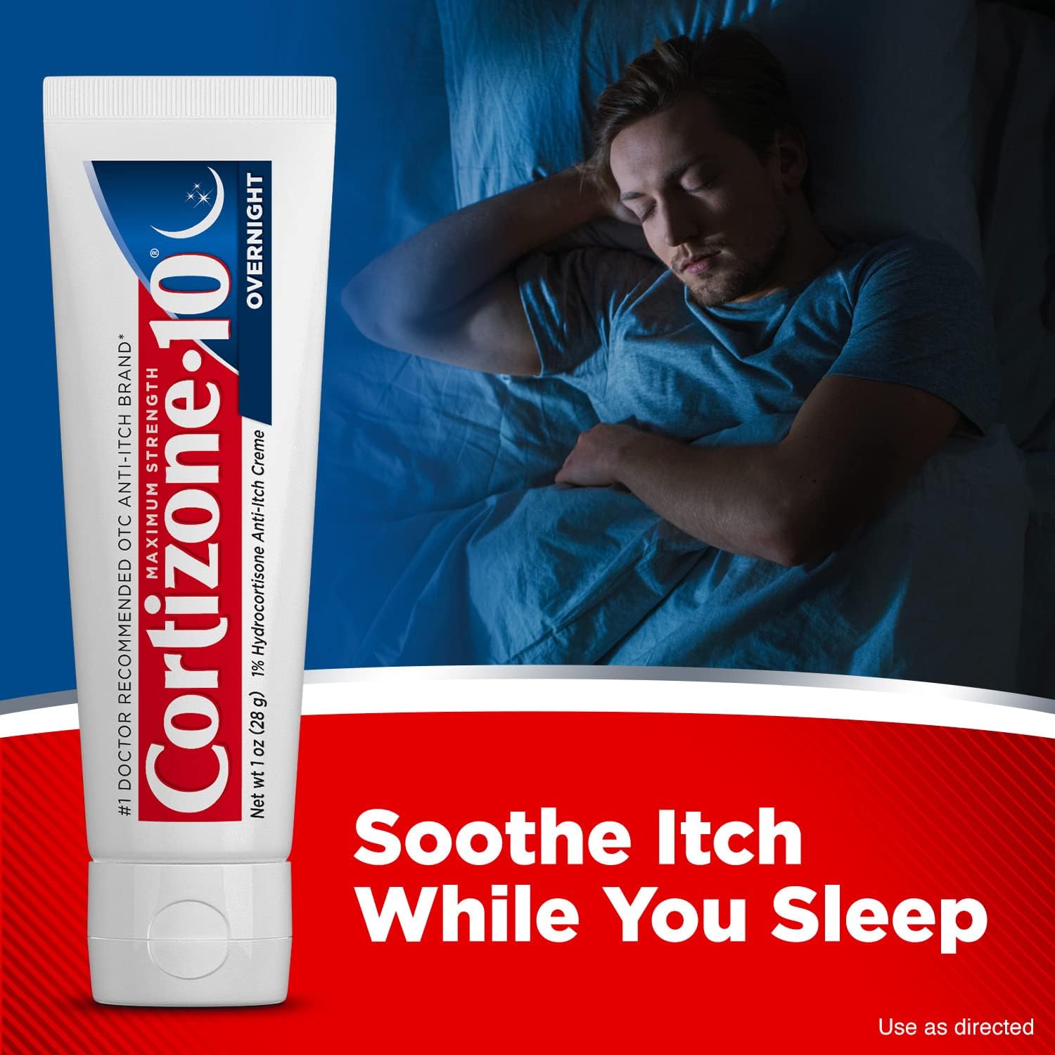 71I3E5LVvYL._AC_SL1500_ Cortizone 10 Maximum Strength Overnight Anti-Itch Cream, 1% Hydrocortisone Creme, Lavender Scent, 1 oz.