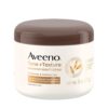 Aveeno Tone + Texture Renewing Body Night Cream With Prebiotic Oat, Gently Exfoliates & Moisturizes Sensitive Skin, Instantly Softens & Smooths & Intensely Nourishes, Fragrance-Free, 8 oz