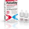 Pataday Once Daily Relief Allergy Eye Drops by Alcon, for Eye Allergy Itch Relief, 2.5 ml (Pack of 2)
