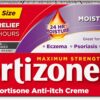 Cortizone 10 Maximum Strength Intensive Moisture Anti-Itch Cream, 1% Hydrocortisone, 2 oz.