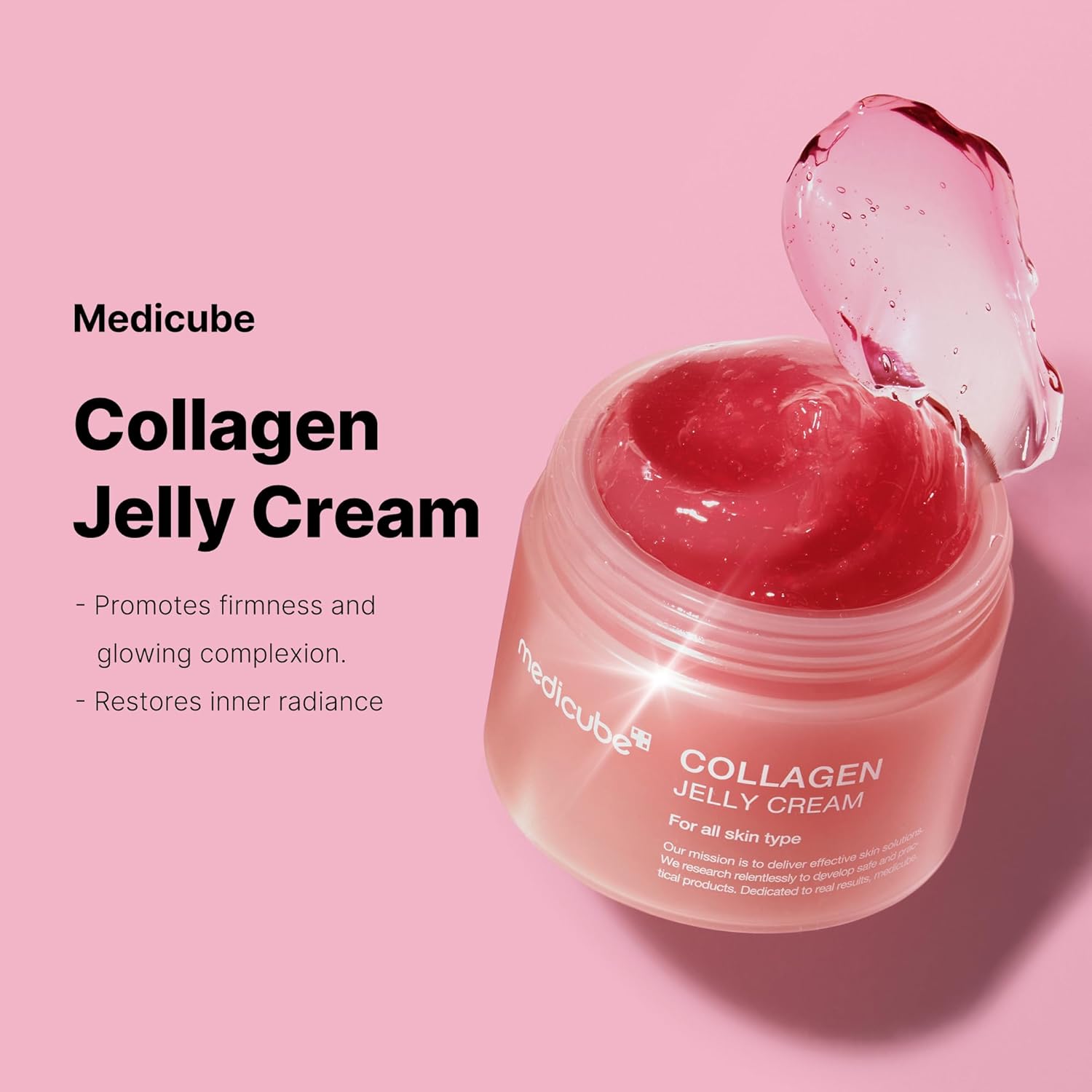 71P-99~1 medicube Collagen Jelly Cream- Niacinamide & Freeze-Dried Hydrolyzed Collagen - Boosts skin's barrier hydration and gives 24h Glow & Lifted Look - No artificial color, Korean skincare (3.71 fl.oz.)