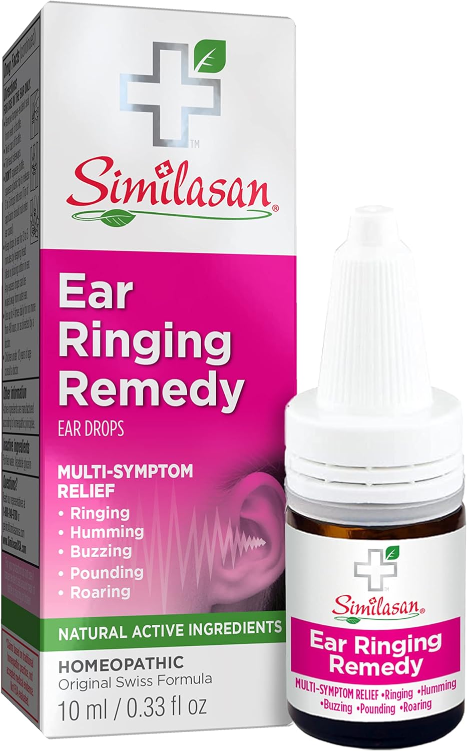 71P5FF~1 Similasan Ear Ringing Remedy Drops 0.33 Ounce, for Temporary Multi-Symptom Relief from Noise in the Ears, Ringing Ears, Buzzing Ears, Roaring Ears, Humming Ears, and Other Sounds in the Ears