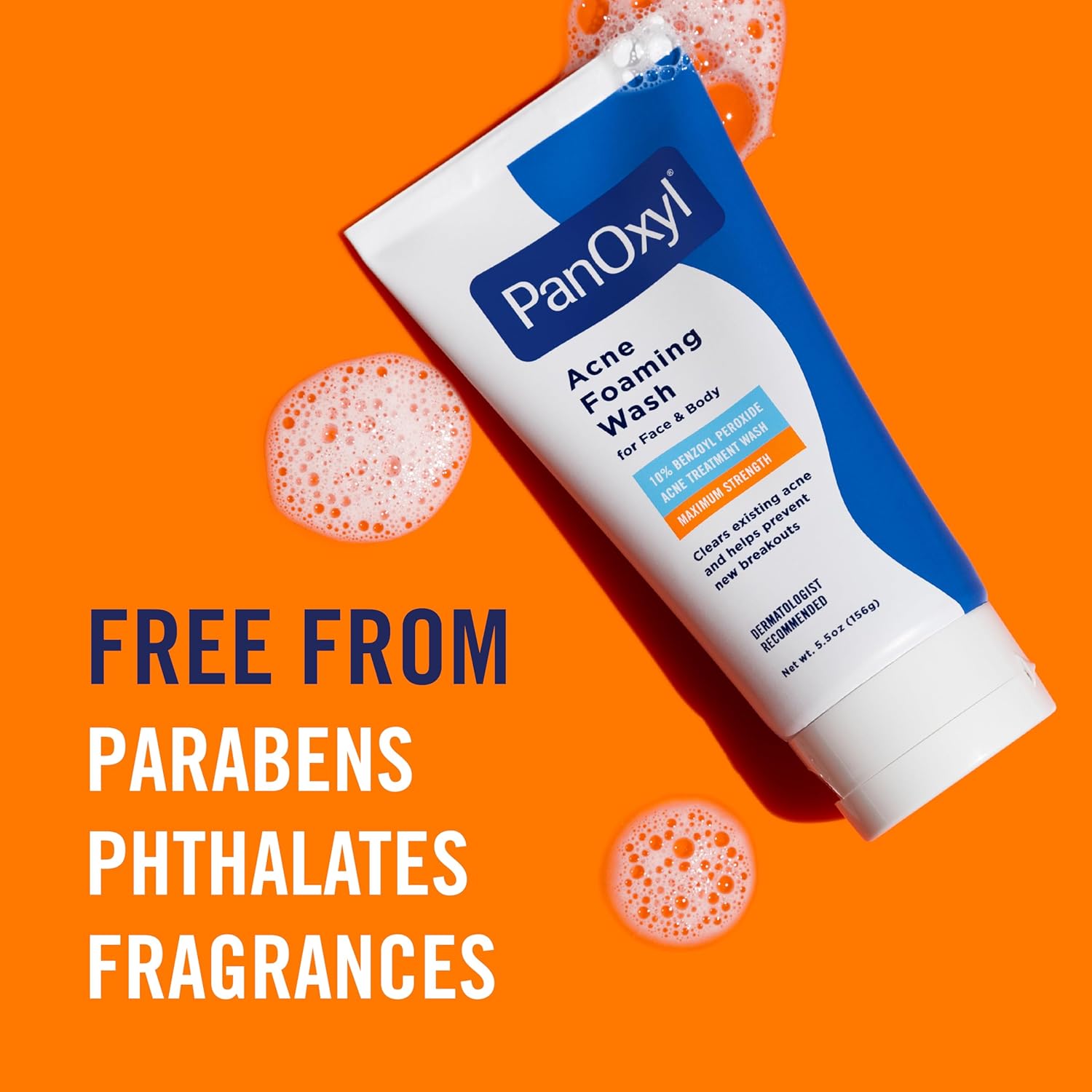 71SDJqFvuGL._SL1500_ PanOxyl Acne Foaming Wash Benzoyl Peroxide 10% Maximum Strength Antimicrobial, 5.5 Oz