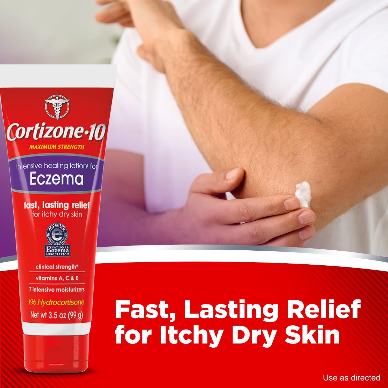 71U-F+Yyt6L._AC_SL1500_ Cortizone 10 Maximum Strength Intensive Healing Lotion for Eczema, 1% Hydrocortisone, 3.5 oz.