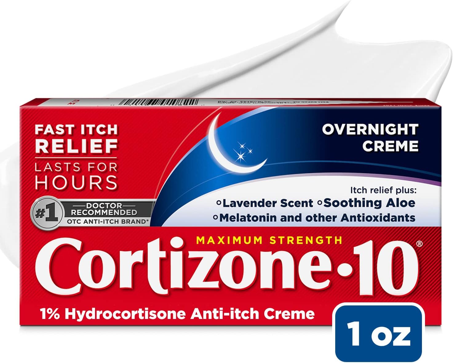71UzLvC59-L._AC_SL1500_ Cortizone 10 Maximum Strength Overnight Anti-Itch Cream, 1% Hydrocortisone Creme, Lavender Scent, 1 oz.