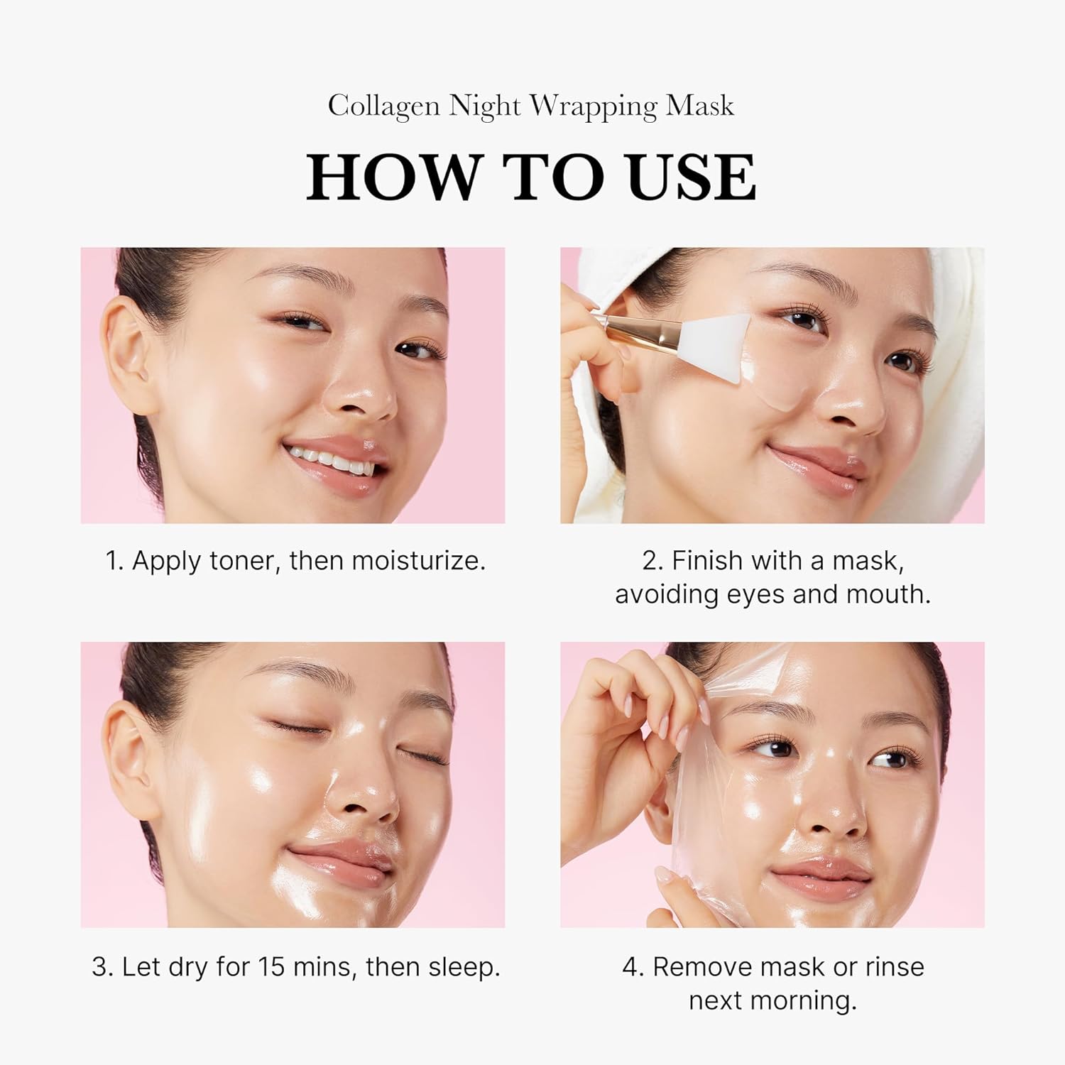 71YDI0~1 medicube Collagen Overnight Wrapping Peel Off Facial Mask Pack - Elasticity & Hydration Care, Reduces Sagging & Dullness - Hydrolyzed Collagen For Glowing Skin - Korean Skin Care, 2.53 fl.oz
