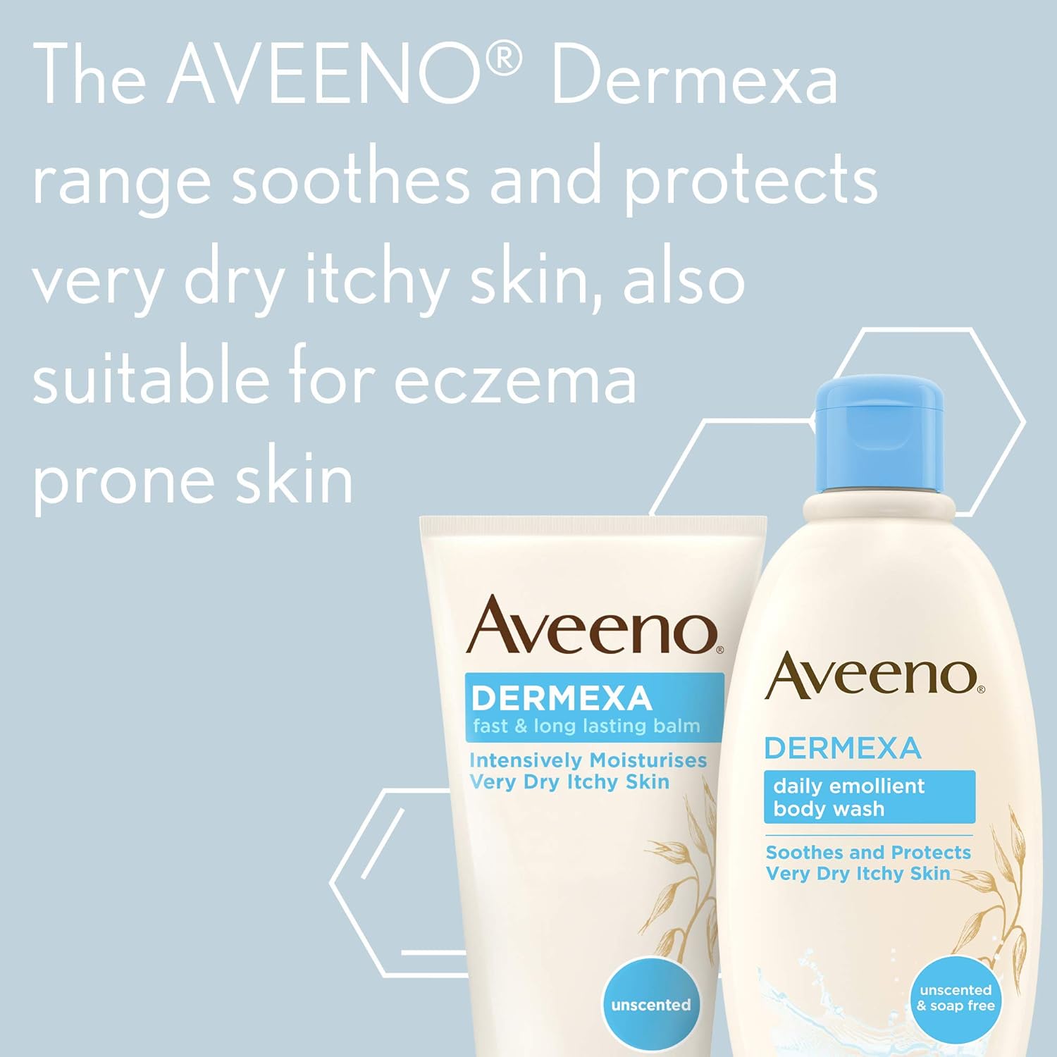 71al8qmV-CL._SL1500_ Aveeno Dermexa Fast and Long Lasting Balm, Intensely Moisturises and Soothes, For Very Dry Itchy Also Eczema Prone Skin, 75 ml (Pack of 1)