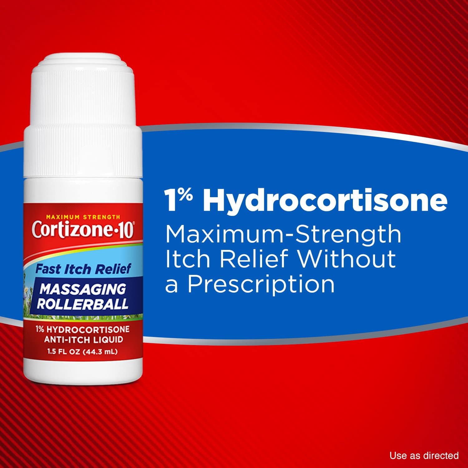 71gbNRL3MNL._AC_SL1500_ Cortizone 10 Maximum Strength Fast Itch Relief with Massaging Rollerball, 1% Hydrocortisone Anti-Itch Liquid, 1.5 oz.