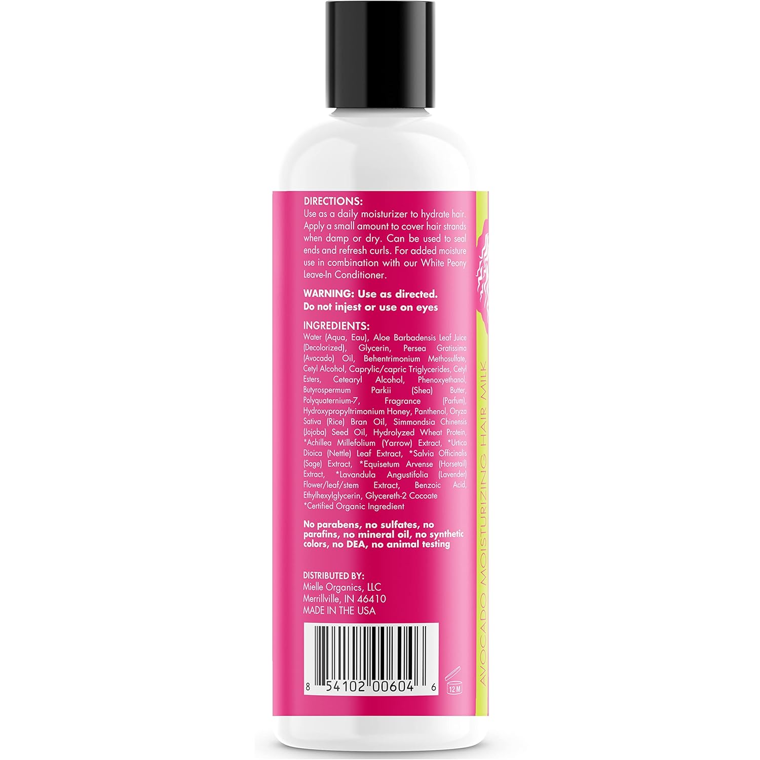 71h-nm2yFjL._SL1500_ Mielle Organics Avocado Hair Milk for All Hair Types, Moisturizing Lotion for Dry Hair, 8 Ounces