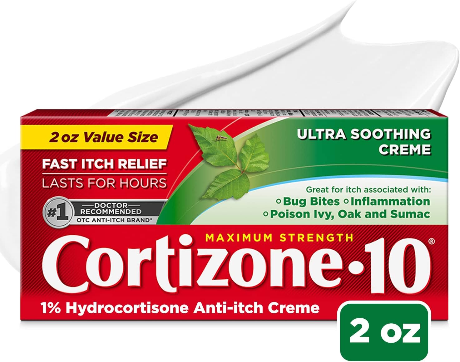 71hNUeGtDTL._AC_SL1500_ Cortizone 10 Maximum Strength Ultra Soothing Anti-Itch Cream, 1% Hydrocortisone Creme, 2 oz.