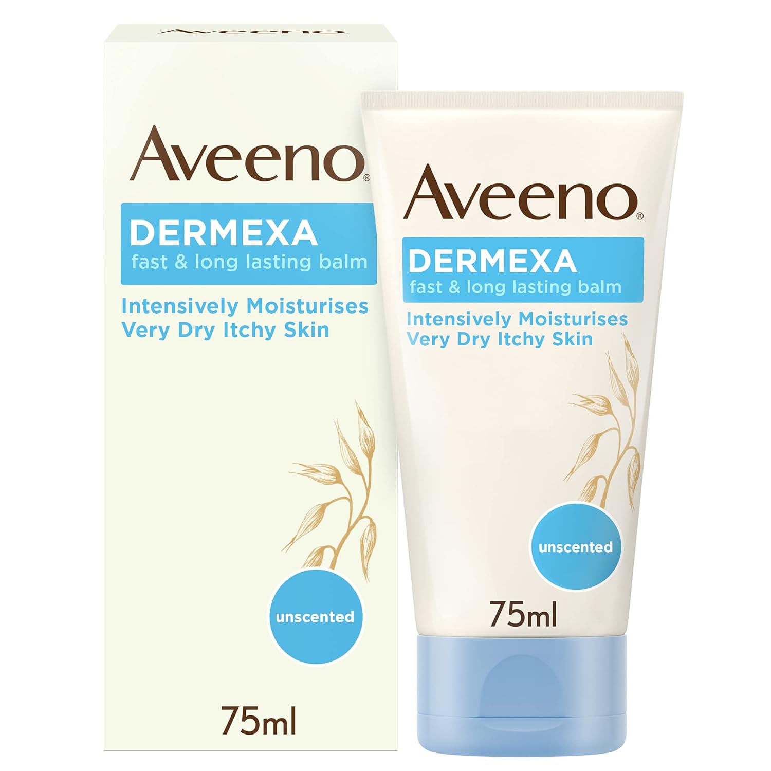 71izhCp2FeS._SL1500_ Aveeno Dermexa Fast and Long Lasting Balm, Intensely Moisturises and Soothes, For Very Dry Itchy Also Eczema Prone Skin, 75 ml (Pack of 1)