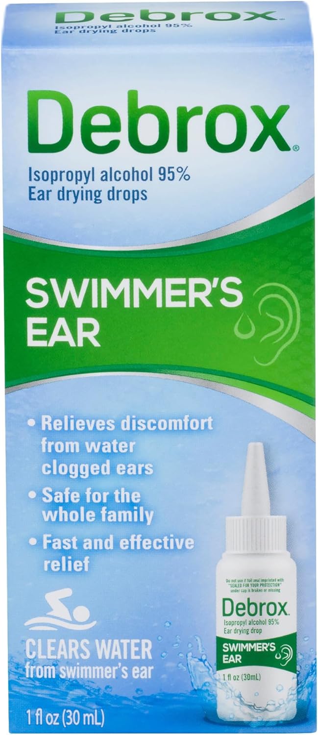 71jxkJ-vRIL._AC_SL1500_ Debrox Swimmer’s Ear Drops, Ear Drying Drops for Adults and Kids, 1 Fl Oz