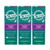 Tom's of Maine Whole Care Natural Toothpaste with Fluoride, Spearmint, 4 Ounce (Pack of 3), (Packaging May Vary)