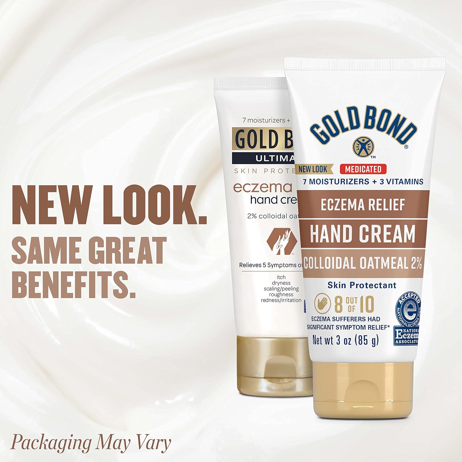81QPdfSuFCL._SL1500_ Gold Bond Medicated Eczema Relief Hand Cream, 3 oz., Skin Protectant Cream With 2% Colloidal Oatmeal