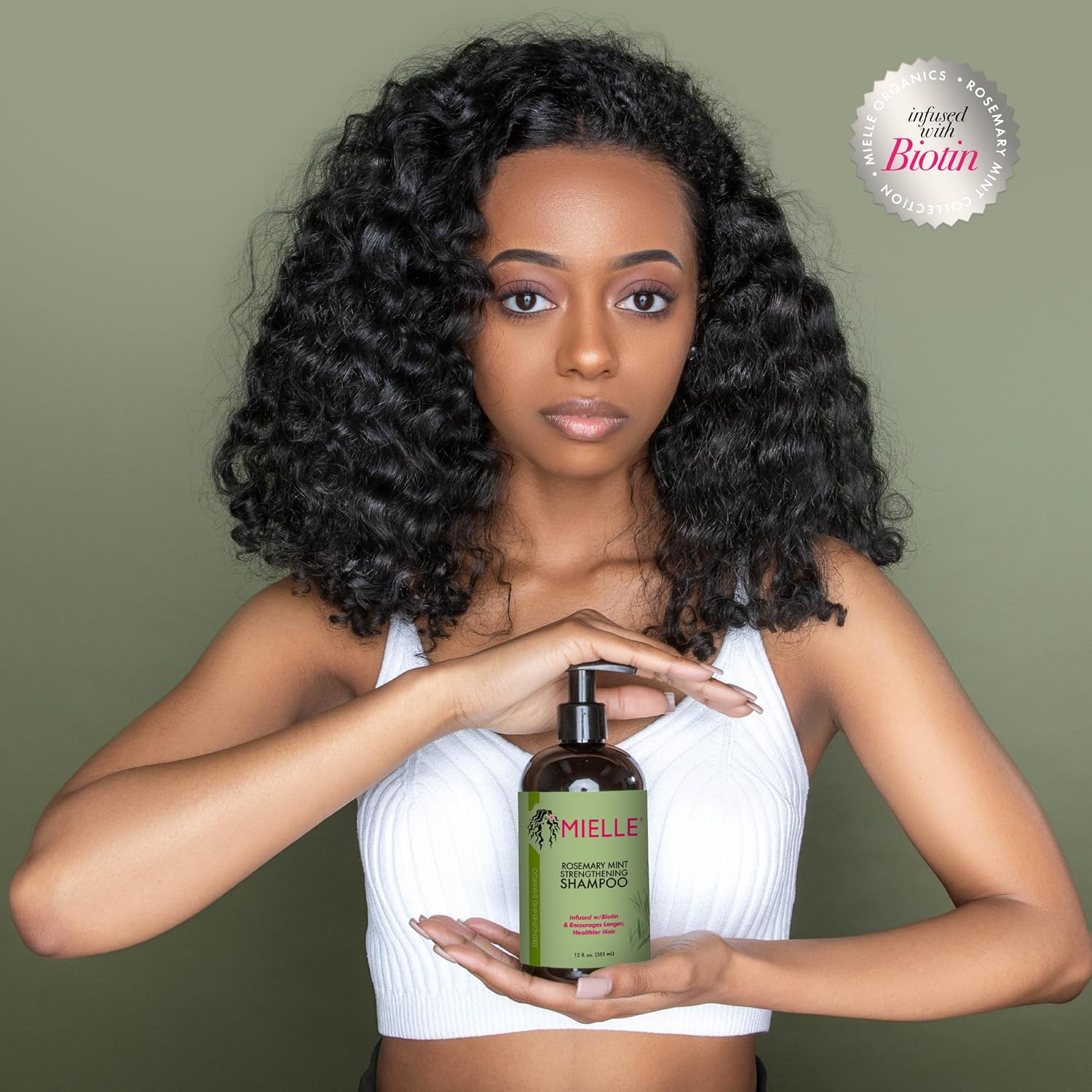 81UsDWzYpFL._SL1500_ Mielle Organics Rosemary Mint Strengthening Shampoo Infused with Biotin, Cleanses and Helps Strengthen Weak and Brittle Hair, 12 Ounces