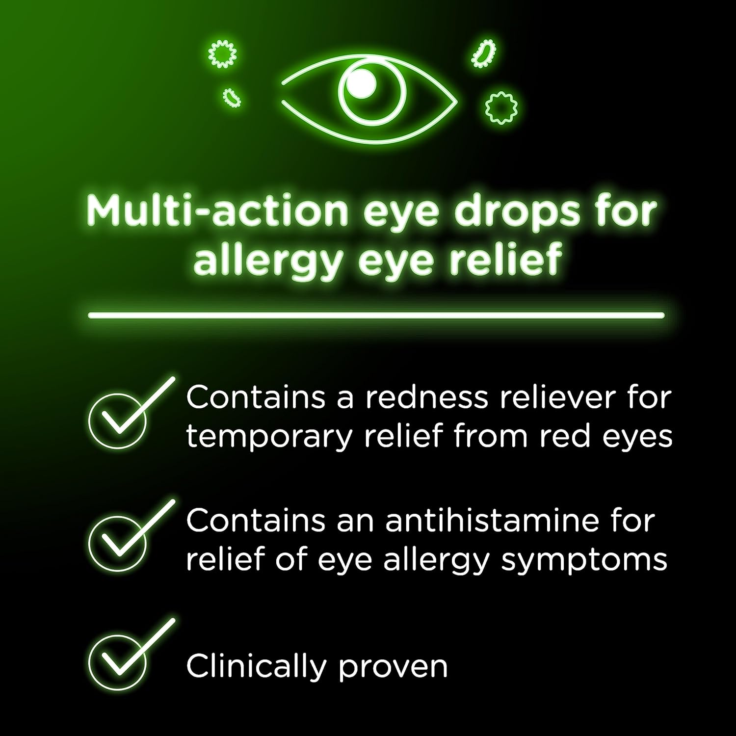 81ak2ZmLFAL._AC_SL1500_ Visine Allergy Eye Relief Multi-Action Antihistamine & Redness Reliever Eye Drops with Pheniramine Maleate & Naphazoline HCl, Eye Drop Treatment for...