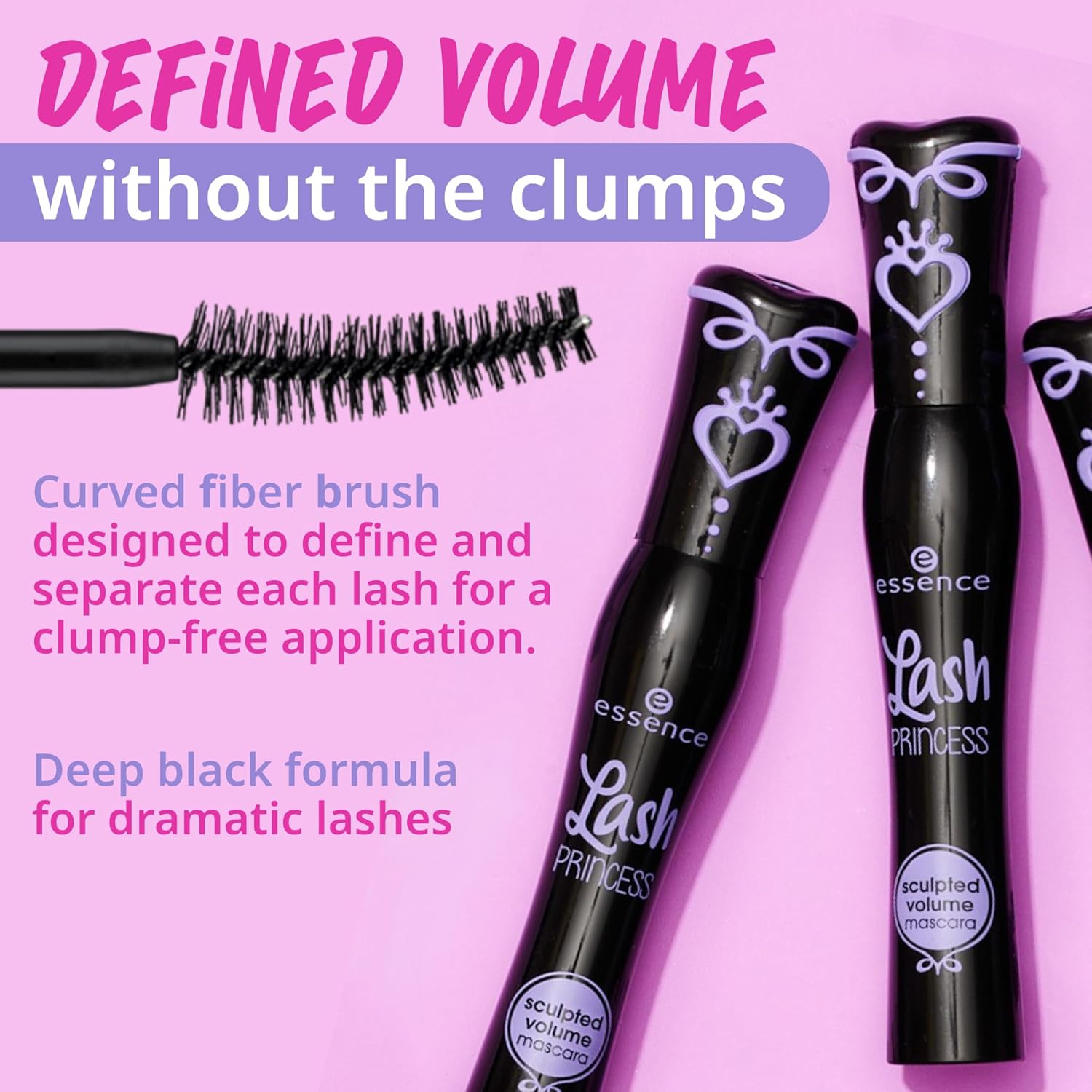 81+bWfVf84L._SL1500_ essence Lash Princess Sculpted Volume Mascara Defining & Volumizing Vegan & Cruelty Free Free From Parabens