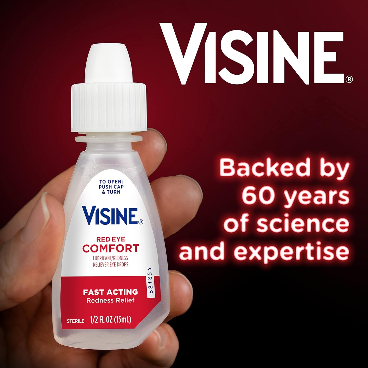 81lY3nXAzNL._AC_SL1500_ Visine Red Eye Comfort Redness Relief Eye Drops to Help Relieve Red Eyes Due to Minor Eye Irritations Fast, Tetrahydrozoline HCl, 0.5 fl. oz