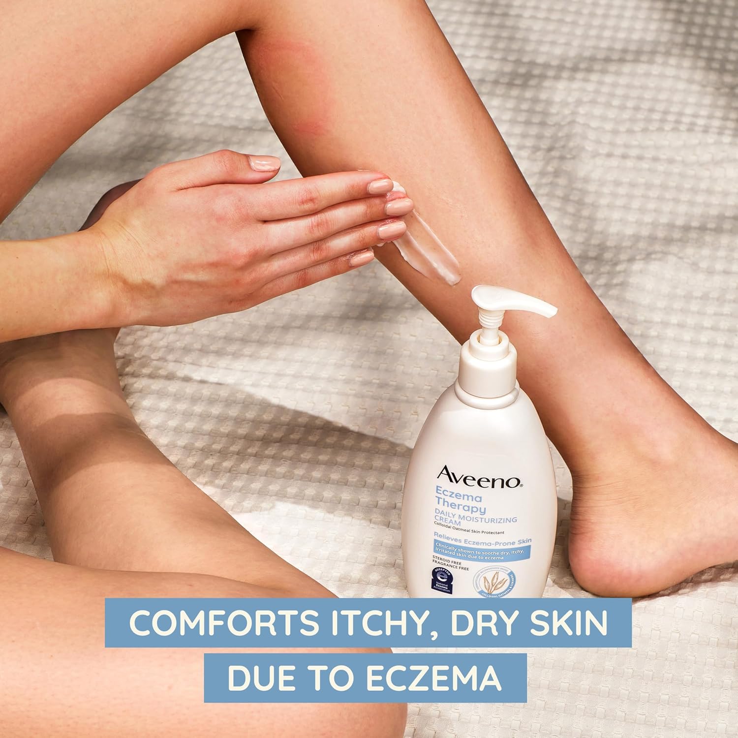81lpJklQanL._SL1500_ Aveeno Eczema Therapy Nighttime Itch Relief Balm with Colloidal Oatmeal and Ceramide for Dry Itchy Skin, Fragrance-Free Anti Itch Eczema Cream, 11 FL OZ