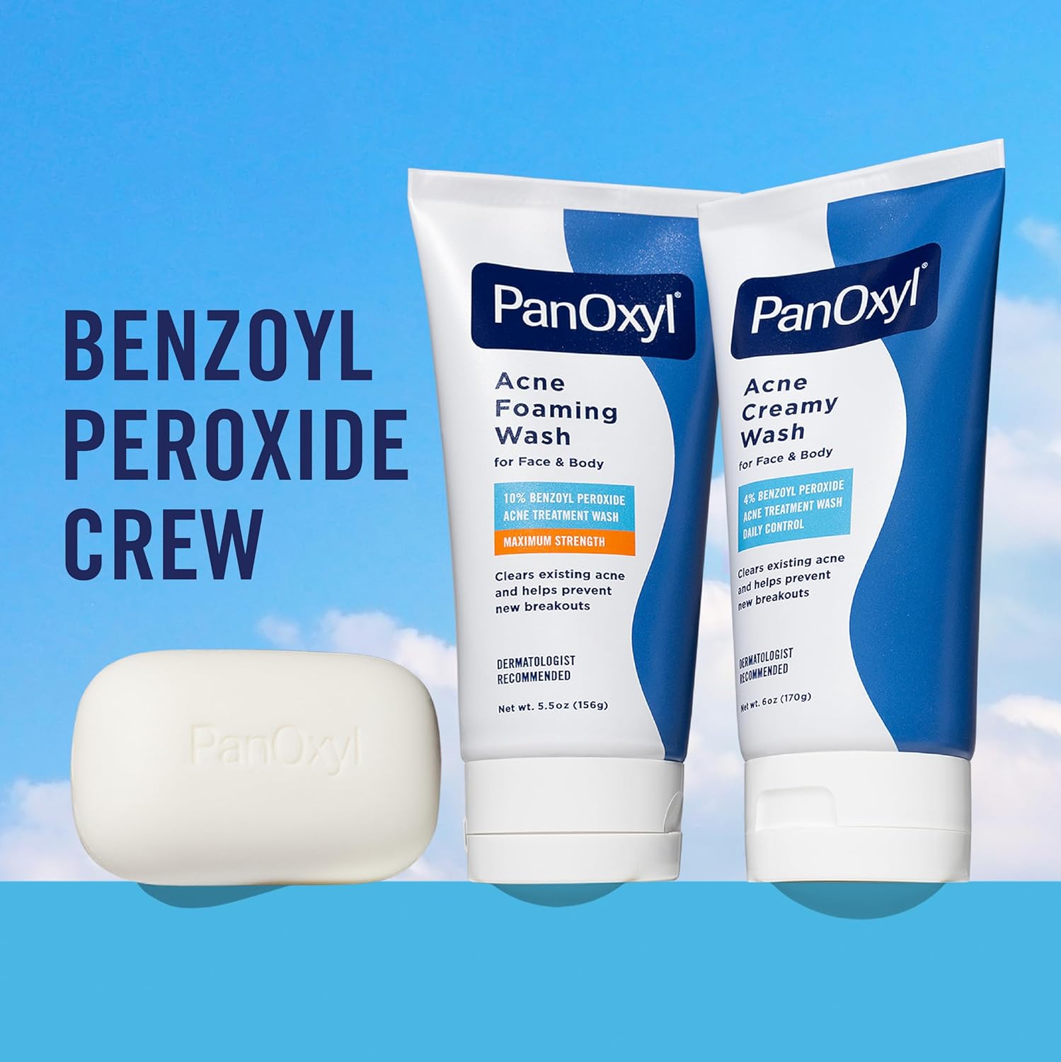 81wgaVsaOqL._SL1500_ PanOxyl Antimicrobial Hydrating Acne Creamy Wash, 4% Benzoyl Peroxide, 6 Ounce